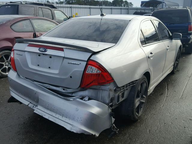 3FAHP0KC8AR380704 - 2010 FORD FUSION SPO SILVER photo 4