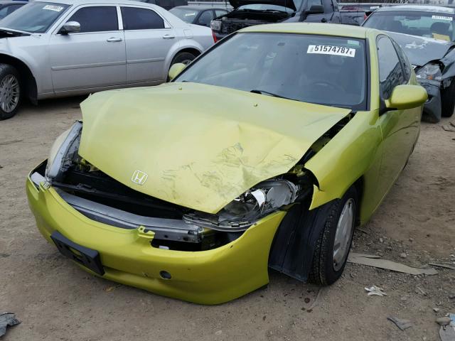 JHMZE1379YT005424 - 2000 HONDA INSIGHT GREEN photo 2