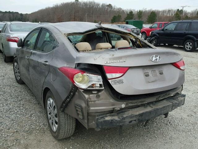 5NPDH4AE3BH015481 - 2011 HYUNDAI ELANTRA GL TAN photo 3