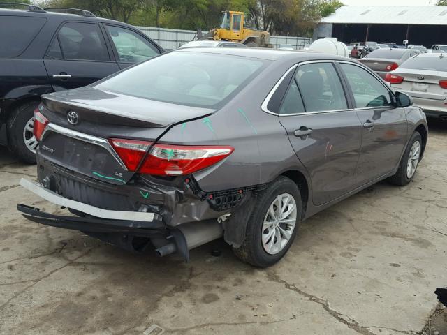 4T4BF1FK8FR484749 - 2015 TOYOTA CAMRY LE BLACK photo 4