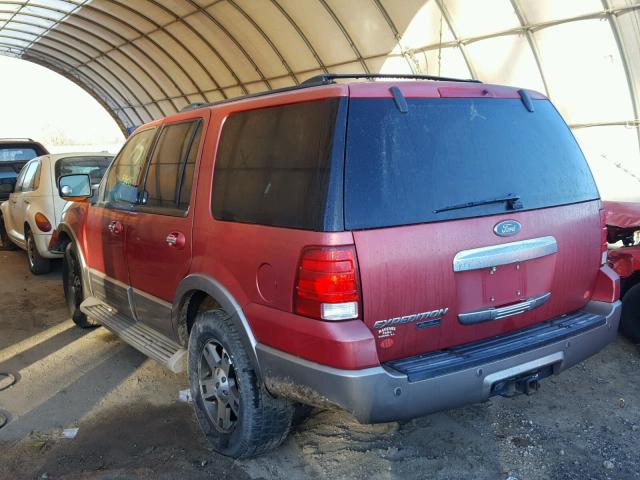 1FMRU17W33LB68922 - 2003 FORD EXPEDITION RED photo 3