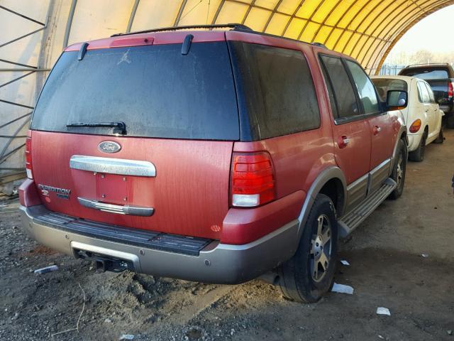 1FMRU17W33LB68922 - 2003 FORD EXPEDITION RED photo 4