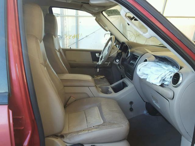 1FMRU17W33LB68922 - 2003 FORD EXPEDITION RED photo 5