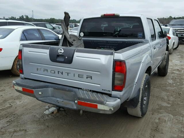 1N6ED29X32C387681 - 2002 NISSAN FRONTIER C SILVER photo 4