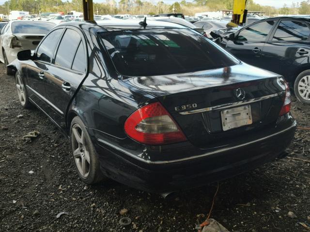 WDBUF56X17B053238 - 2007 MERCEDES-BENZ E 350 BLACK photo 3