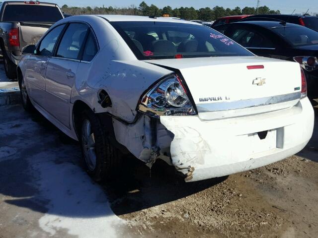 2G1WG5EK4B1283595 - 2011 CHEVROLET IMPALA LT WHITE photo 3