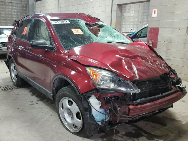 5J6RE48339L003107 - 2009 HONDA CR-V LX MAROON photo 1