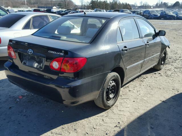 JTDBR32E242041748 - 2004 TOYOTA COROLLA CE BLACK photo 4