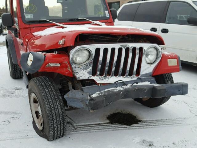 1J4FA39S93P370897 - 2003 JEEP WRANGLER C RED photo 9