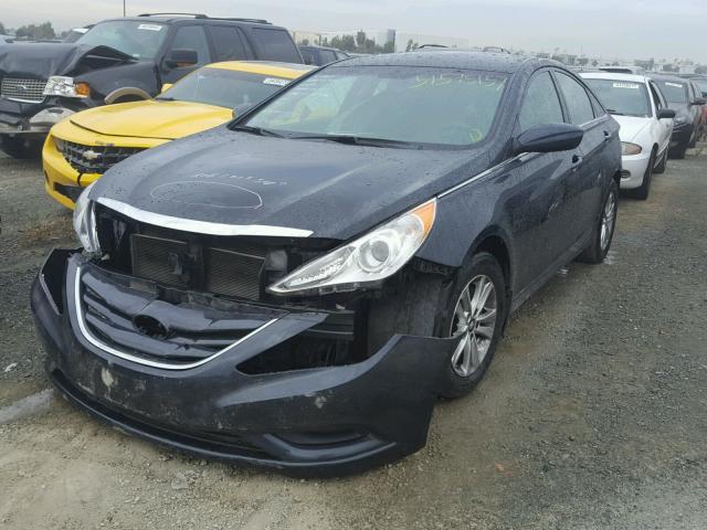 5NPEB4AC1CH432166 - 2012 HYUNDAI SONATA GLS BLUE photo 2