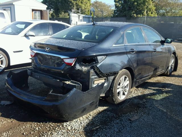 5NPEB4AC1CH432166 - 2012 HYUNDAI SONATA GLS BLUE photo 4