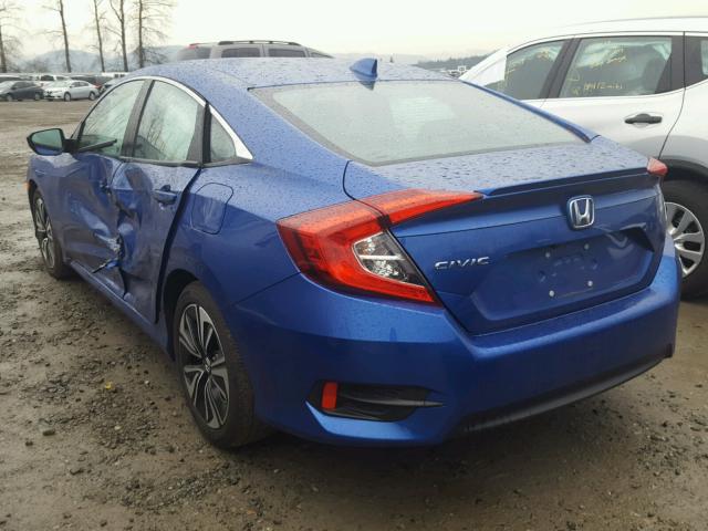 19XFC1F30GE218935 - 2016 HONDA CIVIC EX BLUE photo 3