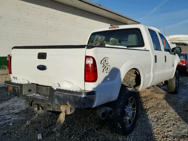 1FT8W3BT0FEA96217 - 2015 FORD F350 SUPER WHITE photo 4