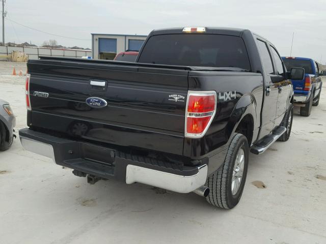 1FTFW1ET7EFD11690 - 2014 FORD F150 SUPER BLACK photo 4