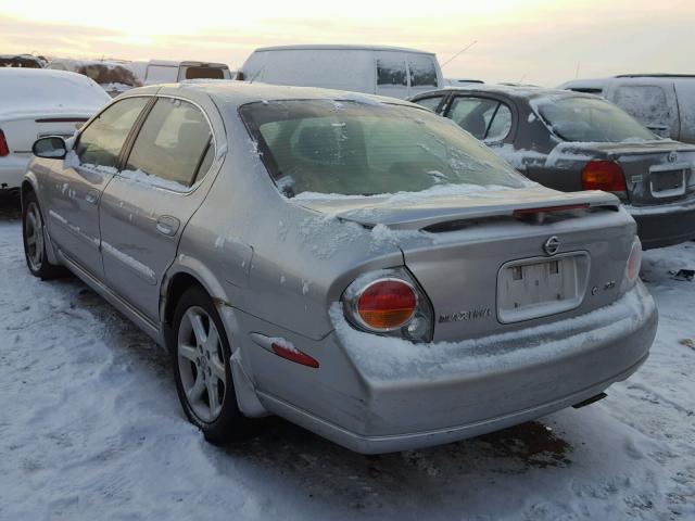 JN1DA31A33T407257 - 2003 NISSAN MAXIMA GLE SILVER photo 3