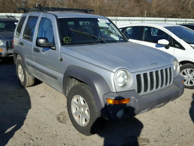 1J4GL48K63W659635 - 2003 JEEP LIBERTY SP SILVER photo 1