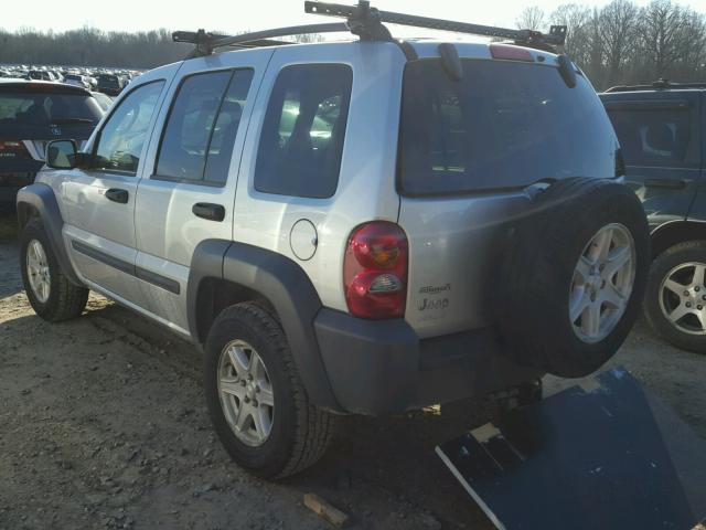 1J4GL48K63W659635 - 2003 JEEP LIBERTY SP SILVER photo 3