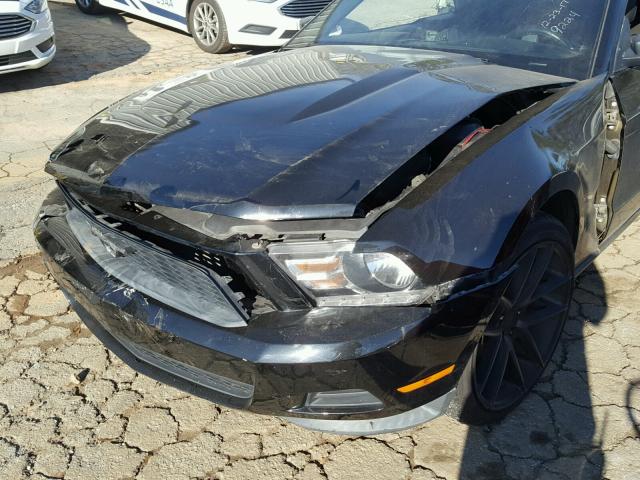 1ZVBP8EM5B5129224 - 2011 FORD MUSTANG BLACK photo 9