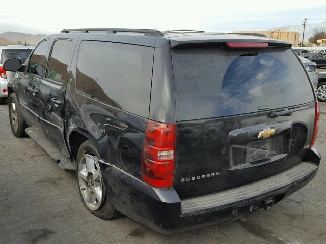 1GNFC16088R125440 - 2008 CHEVROLET SUBURBAN C BLACK photo 3