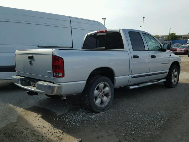 1D7HA18D25S135298 - 2005 DODGE RAM 1500 S SILVER photo 4