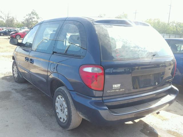 1C4GJ25B43B132494 - 2003 CHRYSLER VOYAGER BLUE photo 3