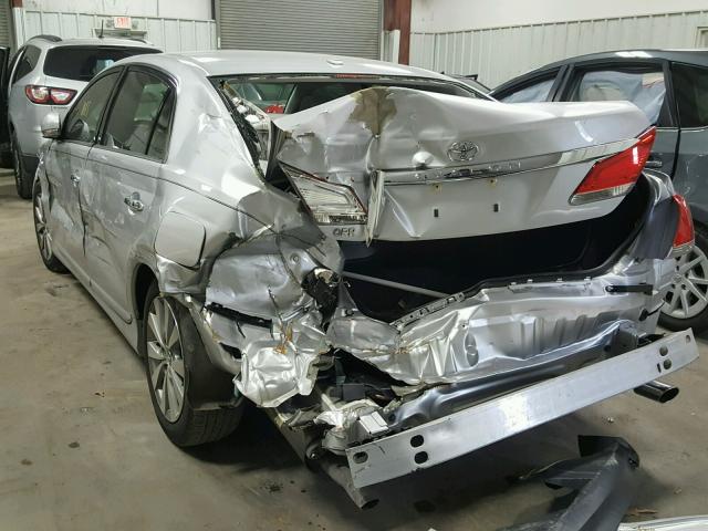 4T1BK3DB5BU379441 - 2011 TOYOTA AVALON BAS SILVER photo 3