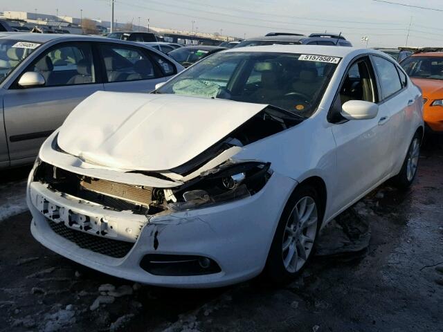 1C3CDFBA8DD292736 - 2013 DODGE DART SXT WHITE photo 2