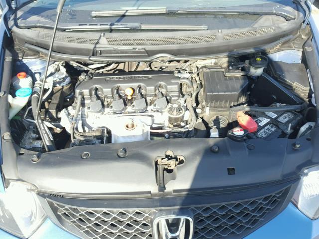 2HGFG12859H522499 - 2009 HONDA CIVIC EX BLUE photo 7