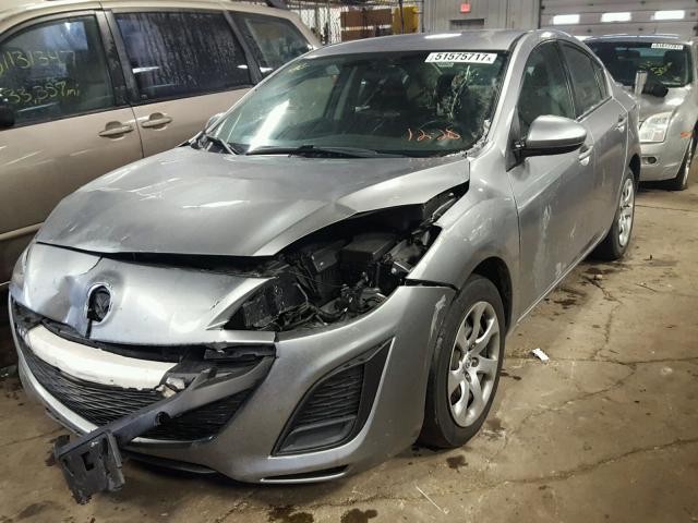 JM1BL1UG0B1371573 - 2011 MAZDA 3 I SILVER photo 2