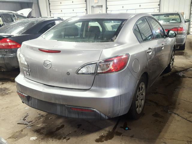 JM1BL1UG0B1371573 - 2011 MAZDA 3 I SILVER photo 4