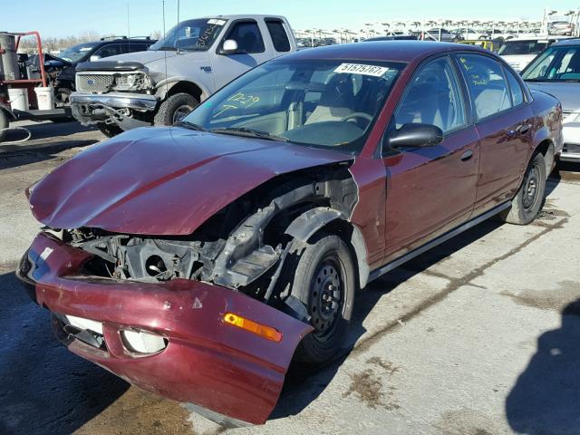 1G8ZH52862Z151529 - 2002 SATURN SL1 RED photo 2