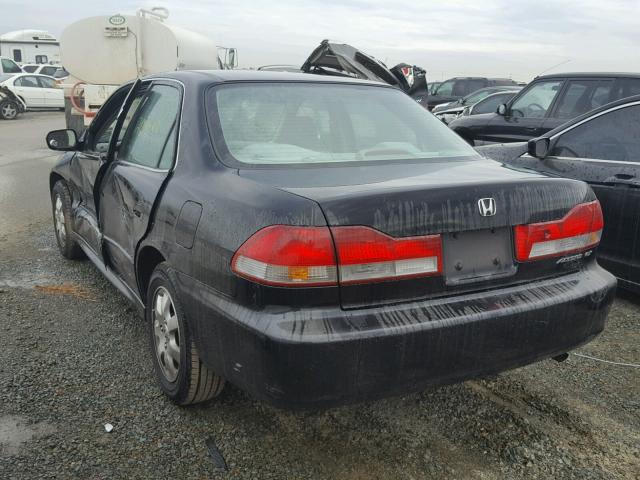 1HGCG66802A099667 - 2002 HONDA ACCORD EX BLACK photo 3