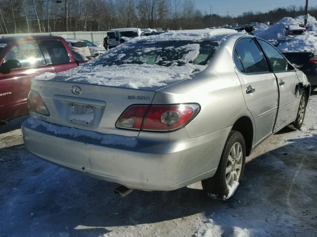 JTHBA30G240014233 - 2004 LEXUS ES 330 GRAY photo 4