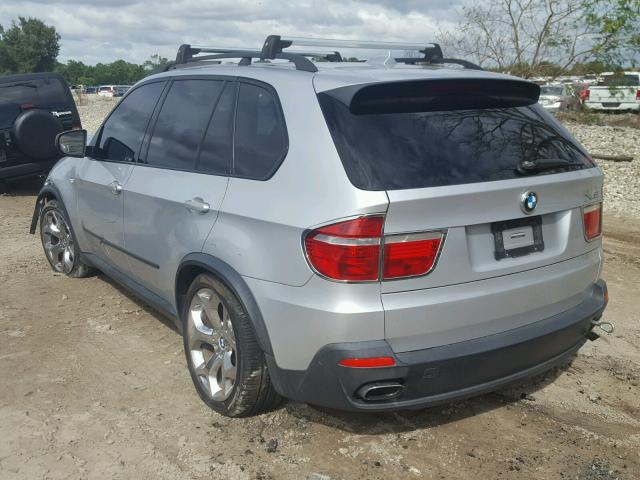 5UXFE83537LZ39328 - 2007 BMW X5 4.8I SILVER photo 3