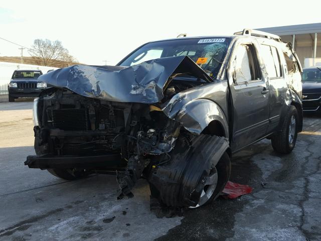 5N1AR18U57C633329 - 2007 NISSAN PATHFINDER GRAY photo 2