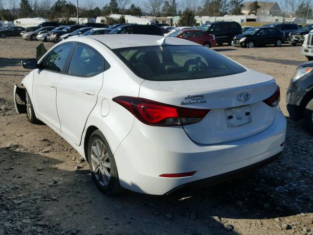 5NPDH4AE4FH612340 - 2015 HYUNDAI ELANTRA SE WHITE photo 3