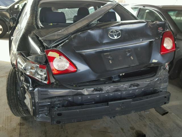 1NXBU40E49Z117601 - 2009 TOYOTA COROLLA BA GRAY photo 9