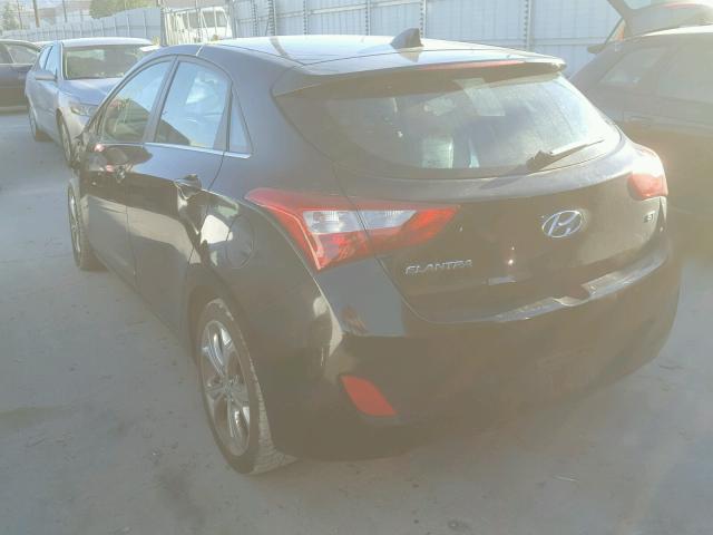 KMHD35LE6DU124863 - 2013 HYUNDAI ELANTRA GT BLACK photo 3