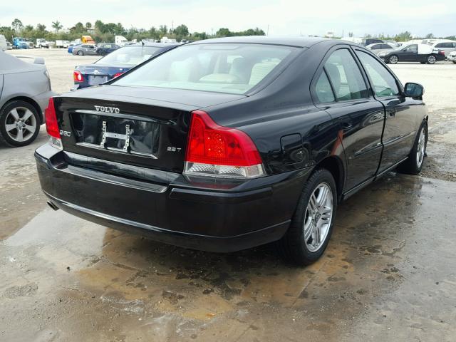 YV1RS592782678161 - 2008 VOLVO S60 2.5T BLACK photo 4