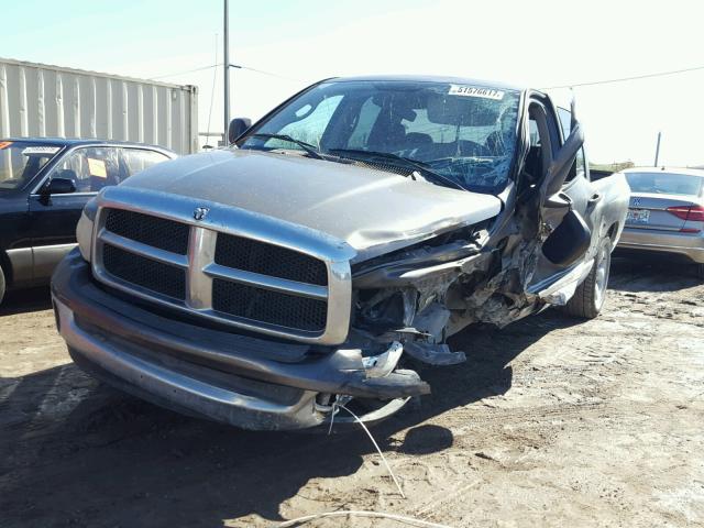 1D7HA18D94S771845 - 2004 DODGE RAM 1500 S GRAY photo 2