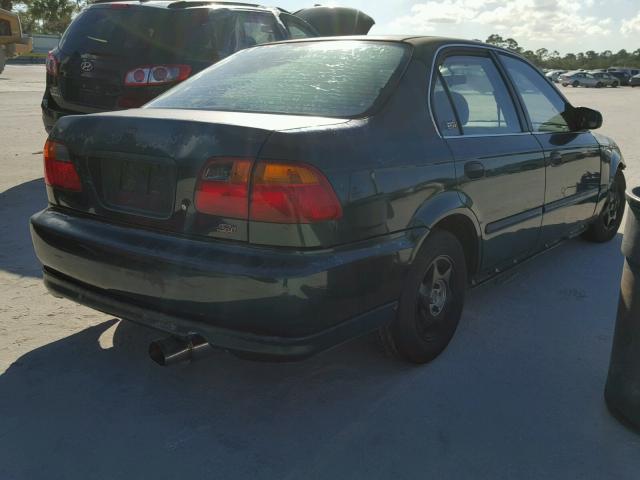 1HGEJ6670XL009124 - 1999 HONDA CIVIC LX GREEN photo 4