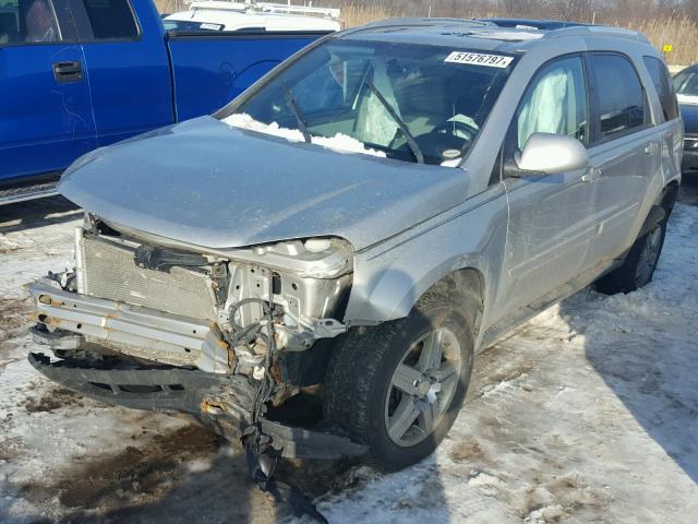 2CNDL43F786004514 - 2008 CHEVROLET EQUINOX LT SILVER photo 2