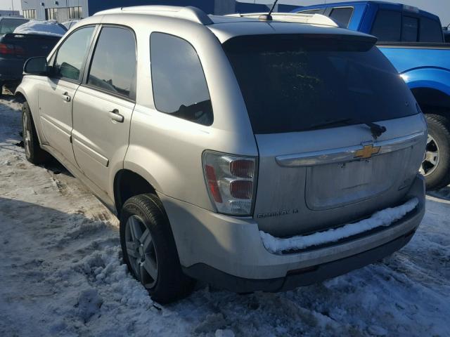 2CNDL43F786004514 - 2008 CHEVROLET EQUINOX LT SILVER photo 3