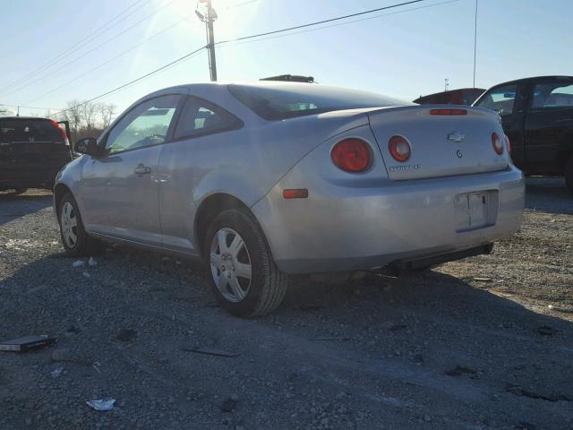 1G1AK15F177309228 - 2007 CHEVROLET COBALT LS SILVER photo 3