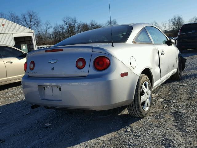 1G1AK15F177309228 - 2007 CHEVROLET COBALT LS SILVER photo 4