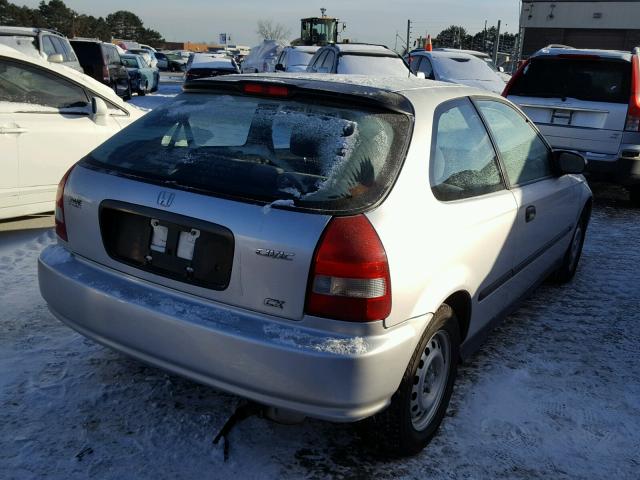 2HGEJ642XYH102304 - 2000 HONDA CIVIC CX SILVER photo 4