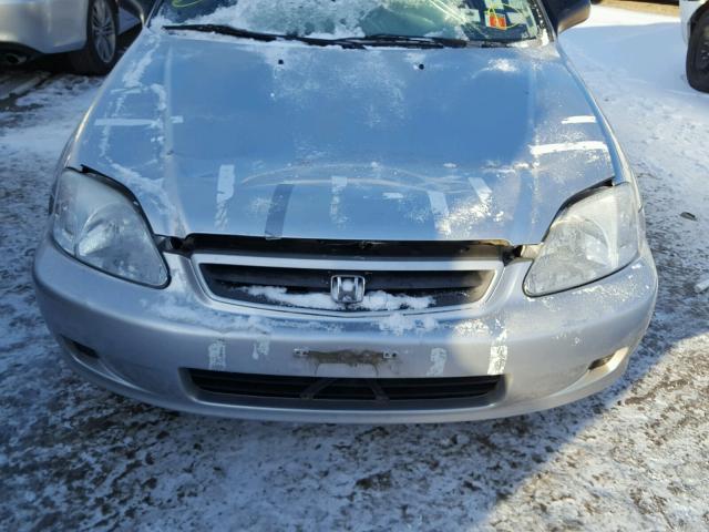 2HGEJ642XYH102304 - 2000 HONDA CIVIC CX SILVER photo 9