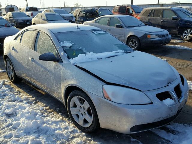 1G2ZG57B684240640 - 2008 PONTIAC G6 BASE SILVER photo 1