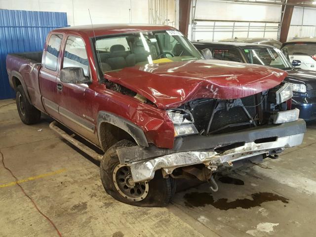 1GCHK29U05E185322 - 2005 CHEVROLET SILVERADO MAROON photo 1