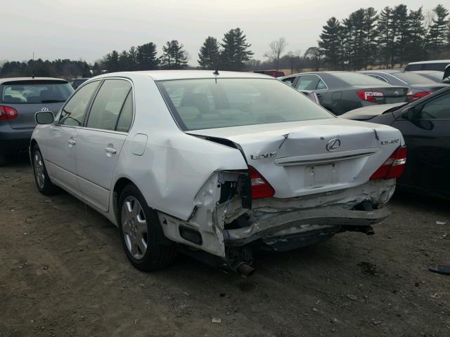 JTHBN36F040157961 - 2004 LEXUS LS 430 WHITE photo 3